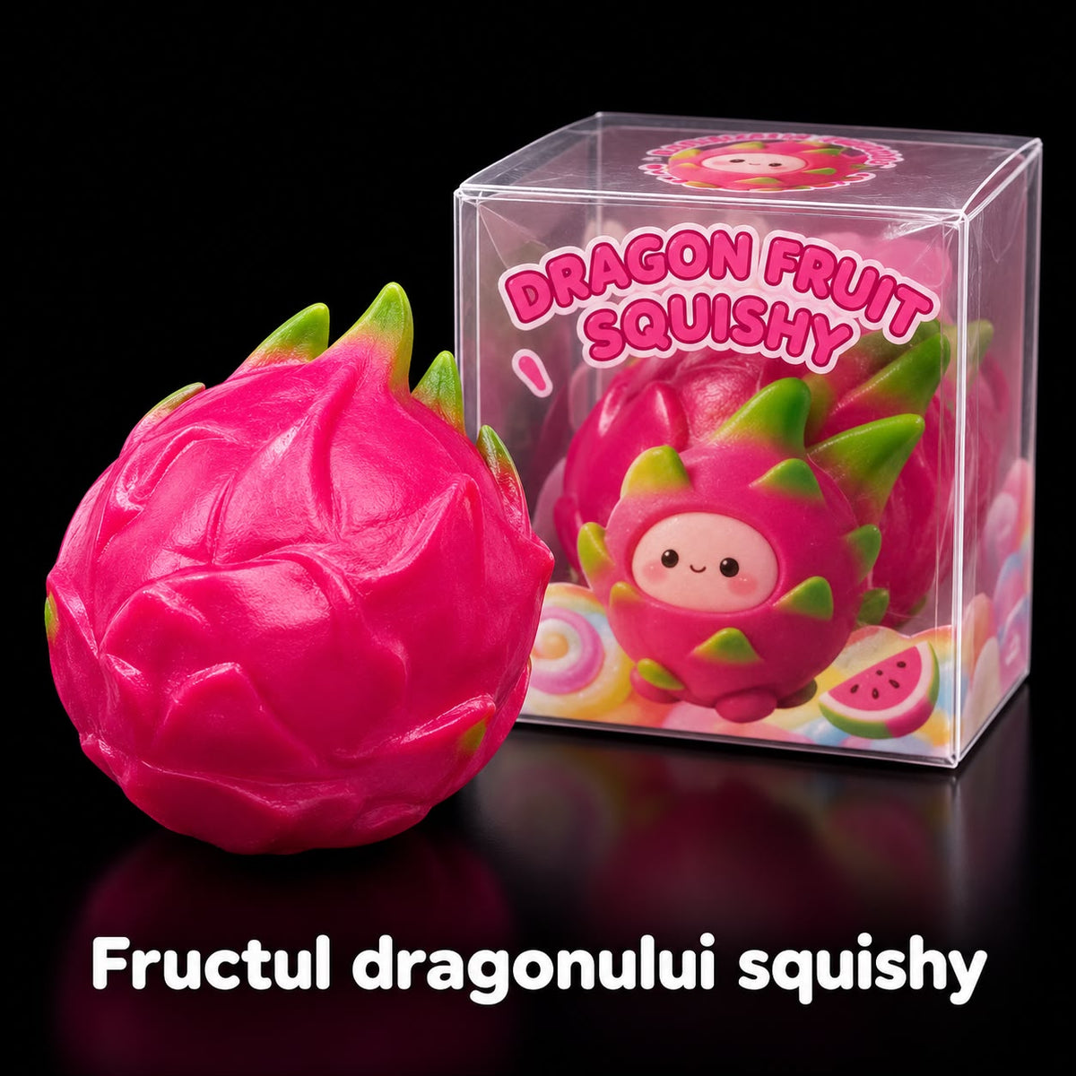 Fructul dragonului crunchy — produs și ambalaj