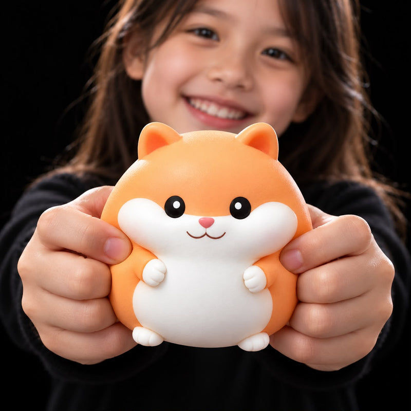 Hamsterul crunchy — fotografie cu produsul în mână