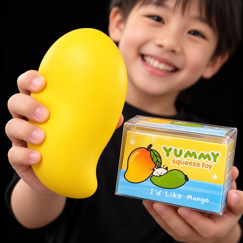 Mango crunchy — fotografie cu produsul în mână
