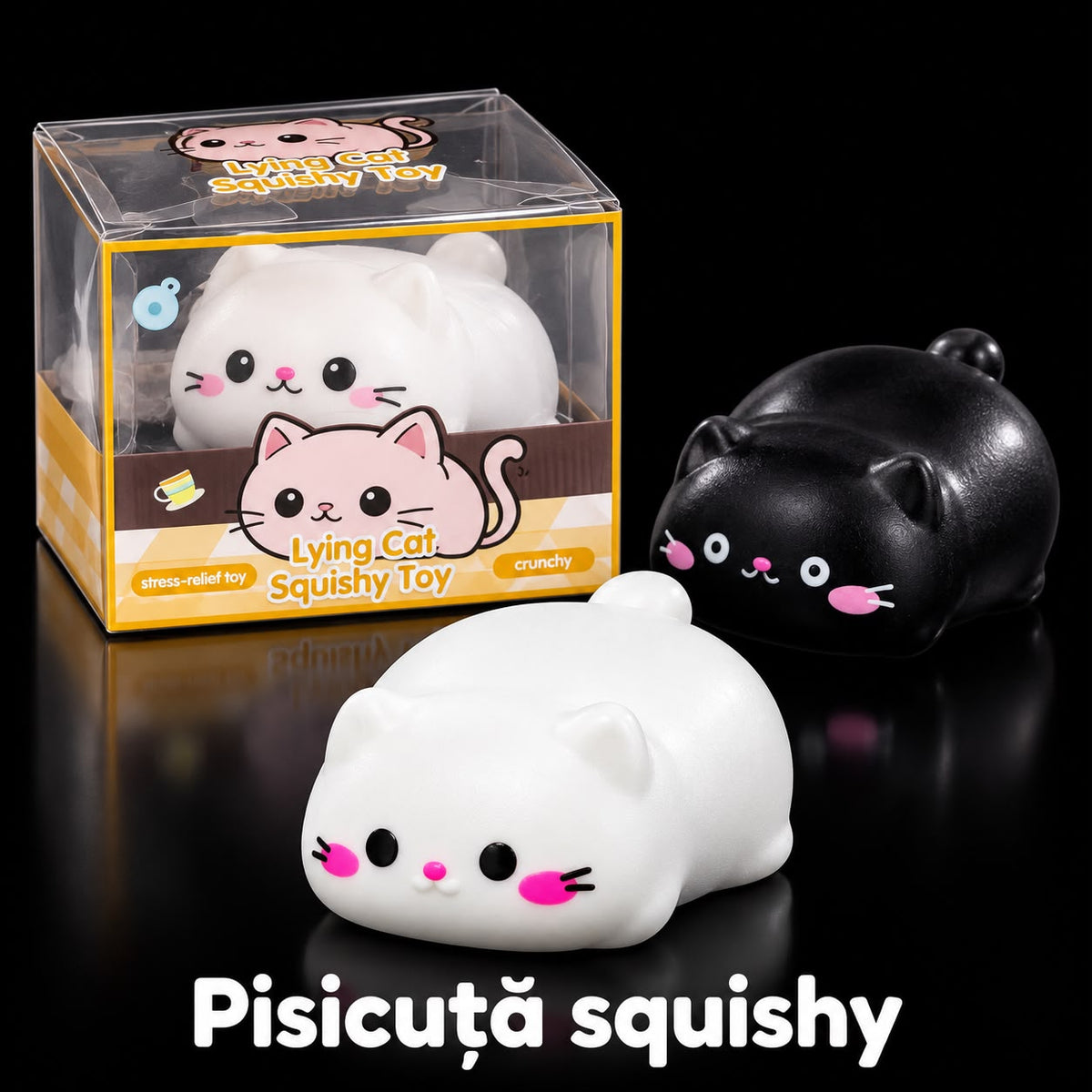 Pisica crunchy — produs și ambalaj