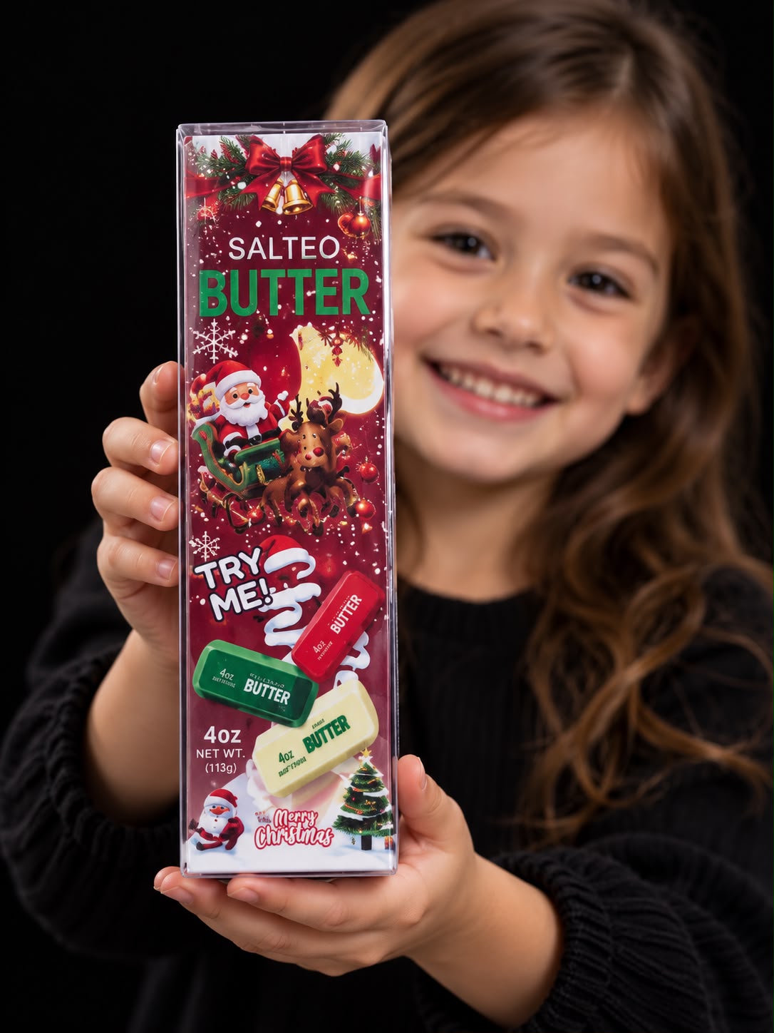 Butter — Ediție limitată de Crăciun crunchy — fotografie cu produsul în mână